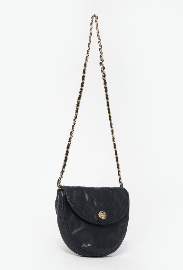 Chanel '80s Navy Flap Bag - 2