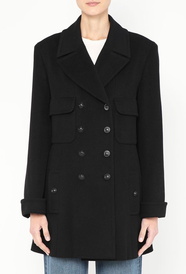 Chanel 1997 Felted 'CC' Peacoat - 1