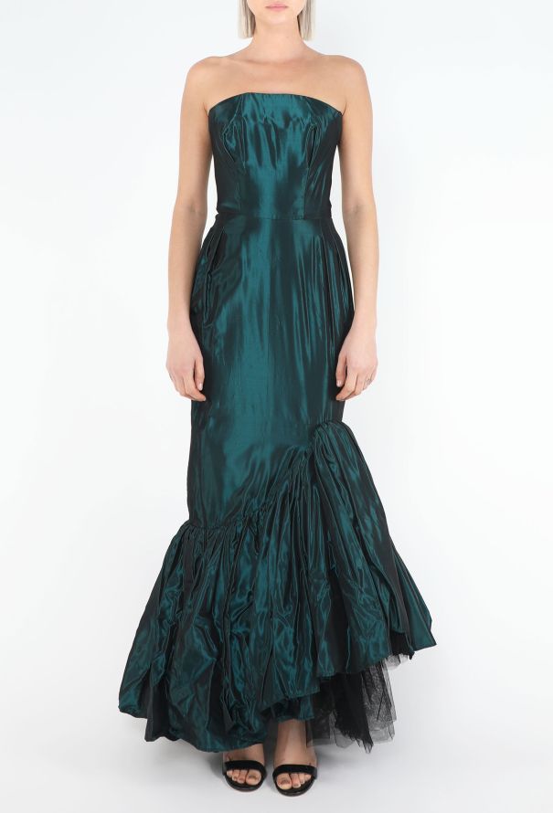 Antony Price 1985 Silk Fluted Gown - 3
