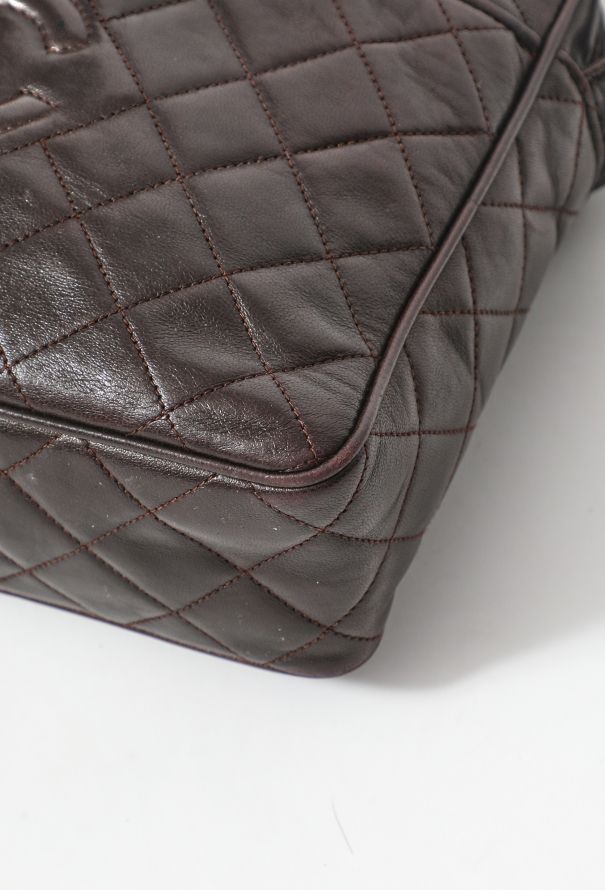 FWRD Renew Chanel Vintage Mademoiselle Tassel Camera Bag in Brown