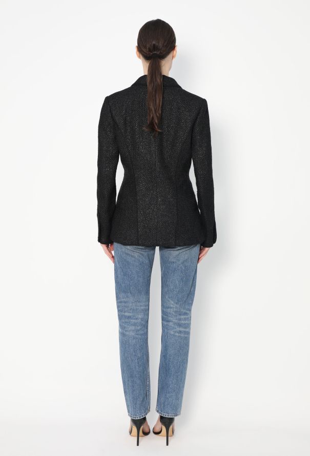Chanel Waxed Tweed Braided Jacket - 4