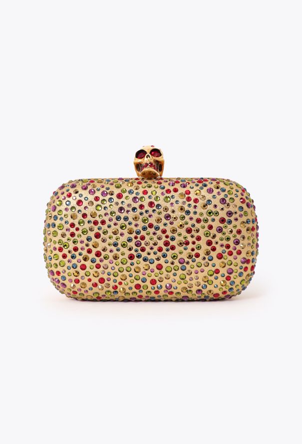 Alexander McQueen Crystal Skull Box Clutch - 1
