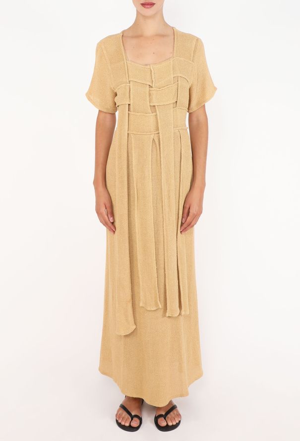 Basketweave Bouclé Maxi Dress - 3