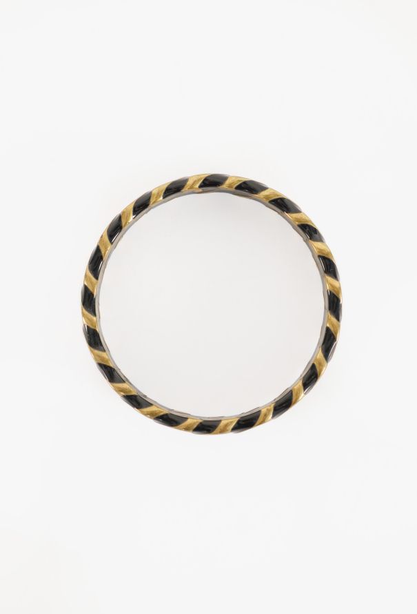 Chanel Lacquered Brass 'CC' Bangle, 1997 - 3