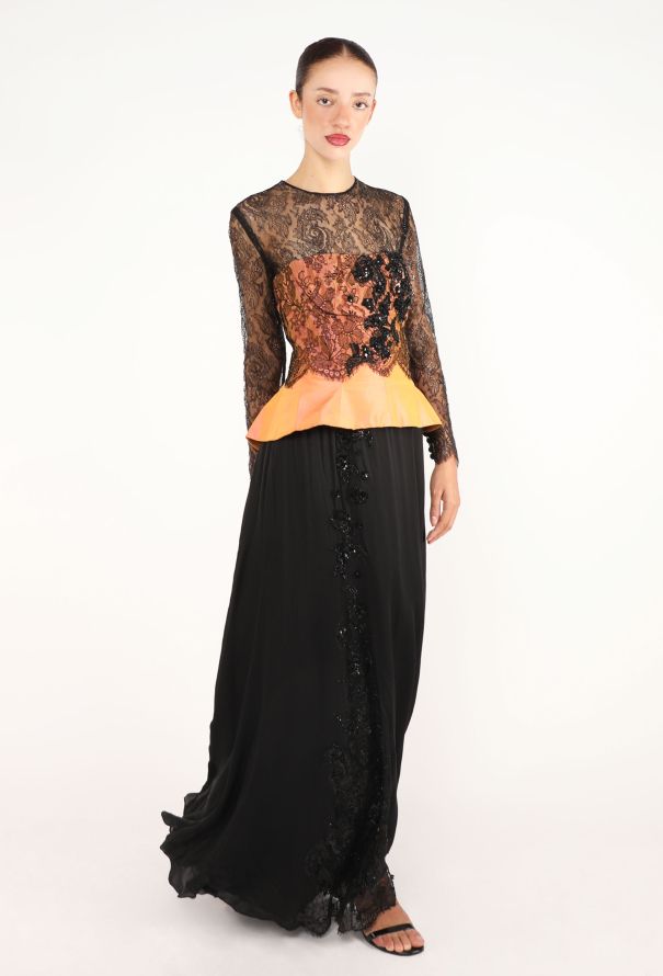 Christian Lacroix Couture Chantilly Embellished Gown, 1995 - 3