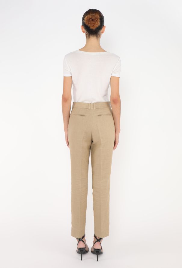 Céline Resort 2014 Belted Linen Ensemble - 5