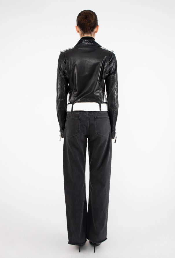 Balenciaga S/S 2007 Bicolor Biker Jacket - 7