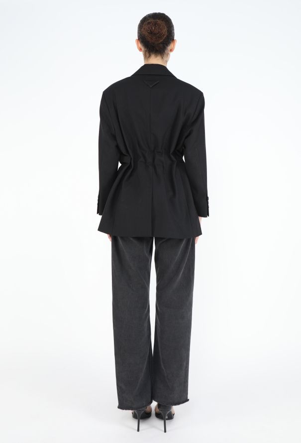 Prada S/S 2022 Tailored Belted Blazer - 8