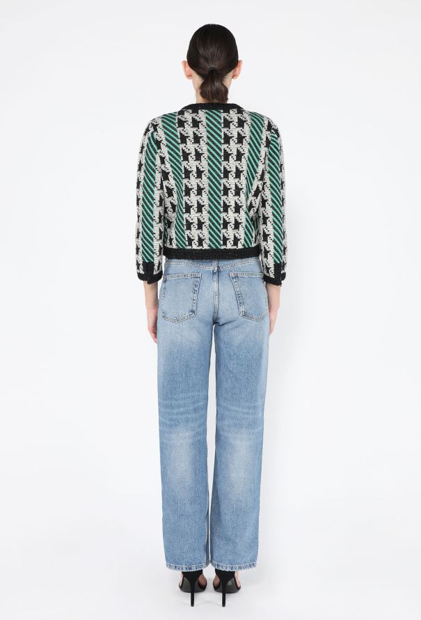 Chanel Wool Houndstooth Jacket, Pre-Fall 2024 - 7