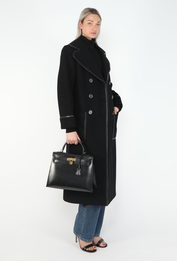 Hermès Vintage Black Box Kelly Sellier 32 - 6