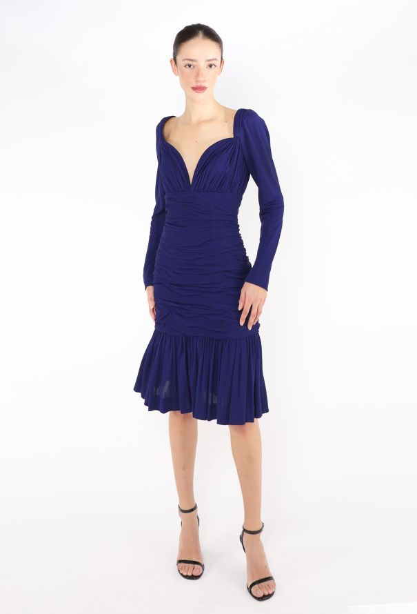 Saint Laurent Haute Couture 1996 Ruched Bustier Dress - 3