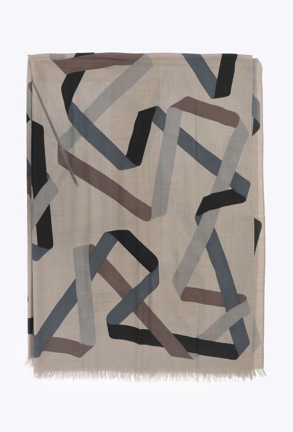 Hermès 2007 'En Duo' 140cm Cashmere Shawl - 1