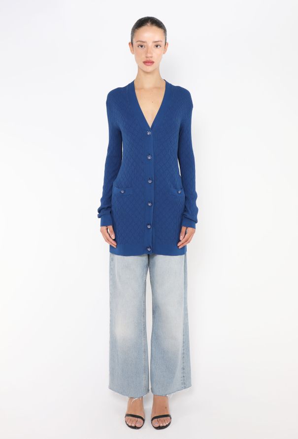 Chanel Lattice Knit 'CC' Cardigan - 2