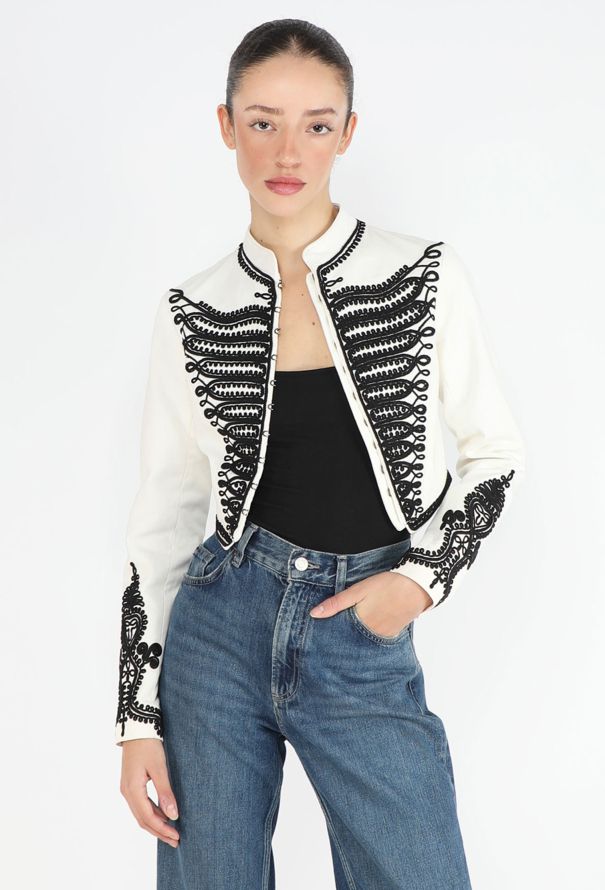 Alexander McQueen COLLECTOR S/S 2003 'Irere' Soutache Military Jacket - 1