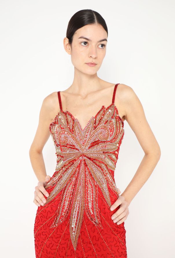STUNNING Ted Lapidus Embellished Gown - 1