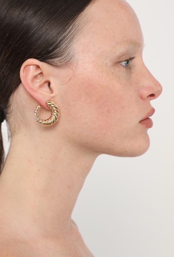 Vintage Fine Jewelry 18k Yellow Gold Twisted Clip On Earrings - 4 Vintage Fine Jewelry 18k Yellow Gold Twisted Clip On Earrings - 4