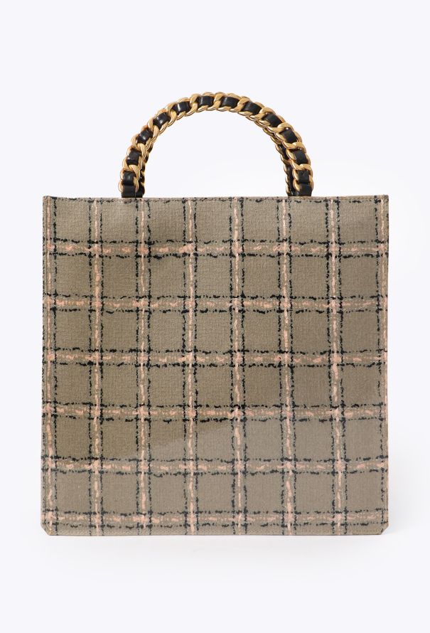 Chanel Patent Tweed-Pattern Tote, F/W 1995 - 1