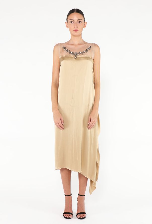 Lanvin S/S 2003 Embellished Silk Dress - 1