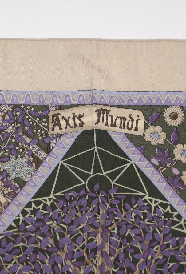 Hermès 'Axis Mundi' Cashmere Grand Carré 140cm - 3