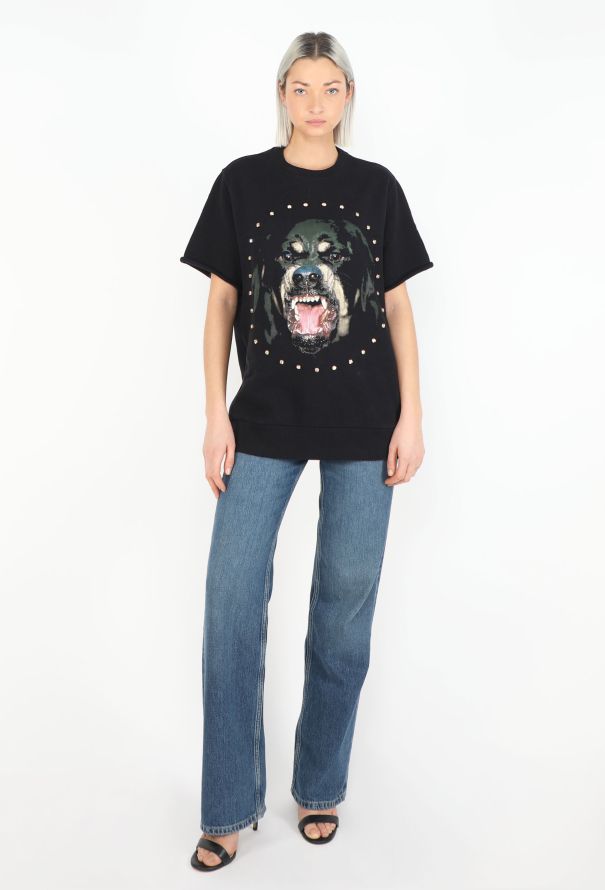 Givenchy Pre-Fall 2012 Studded Rottweiler T-Shirt - 1