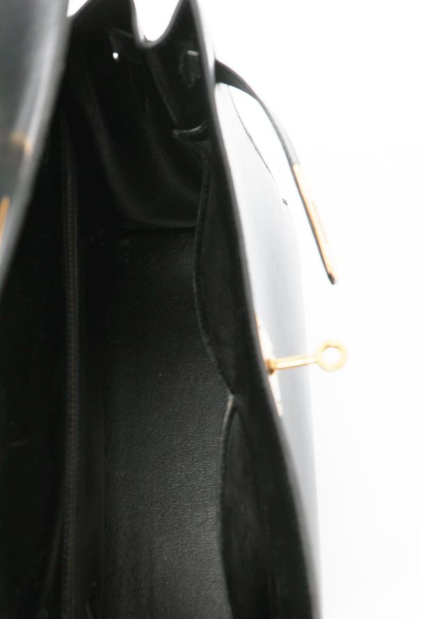 Hermès Vintage Black Box Kelly Sellier 32 - 13