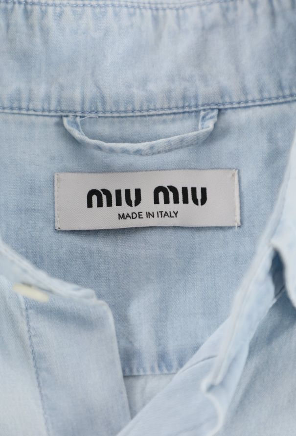 Miu Miu 2023 Western Cotton Shirt - 5 Miu Miu 2023 Western Cotton Shirt - 5