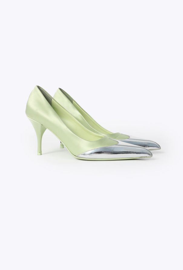 Prada S/S 2025 Metallic Cap Pumps - 4