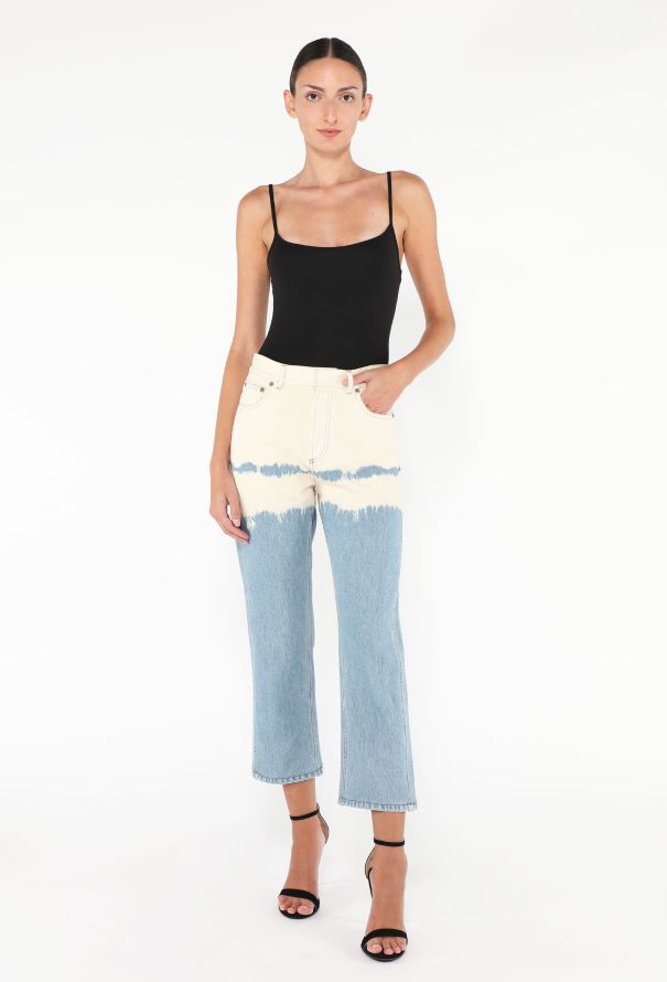 Dior 2024 Acid Wash Cropped Jeans - 1