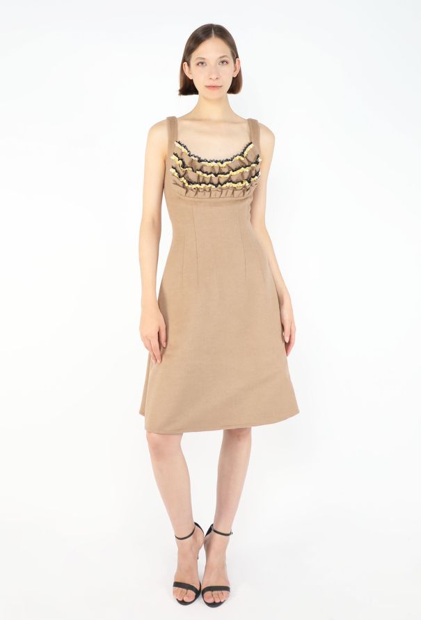 Prada Embellished Lace Bib Dress, F/W 2010 - 4