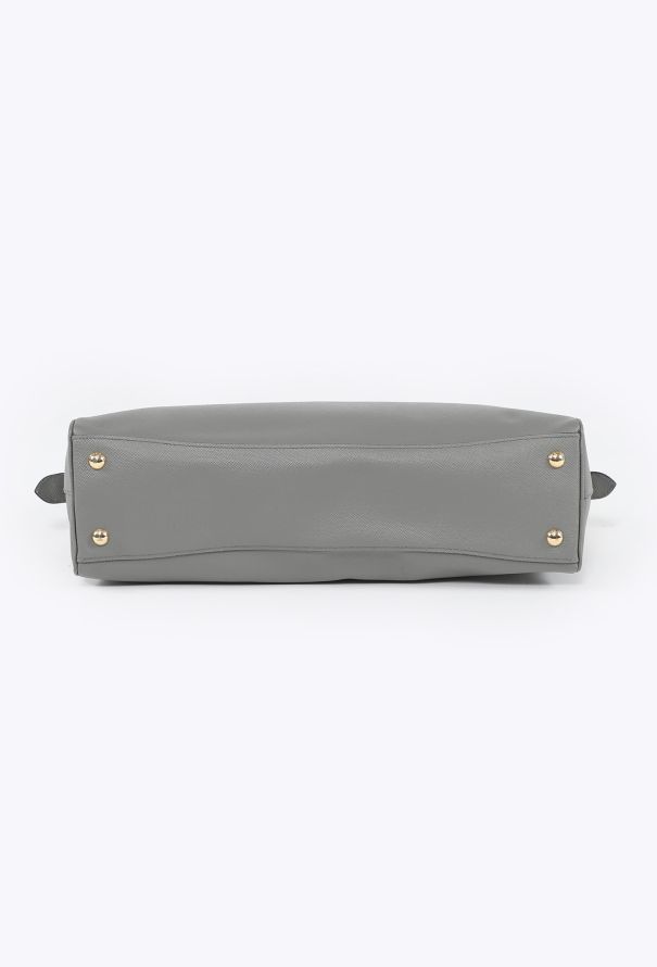 Prada 2023 Grey Large Saffiano Bag - 6