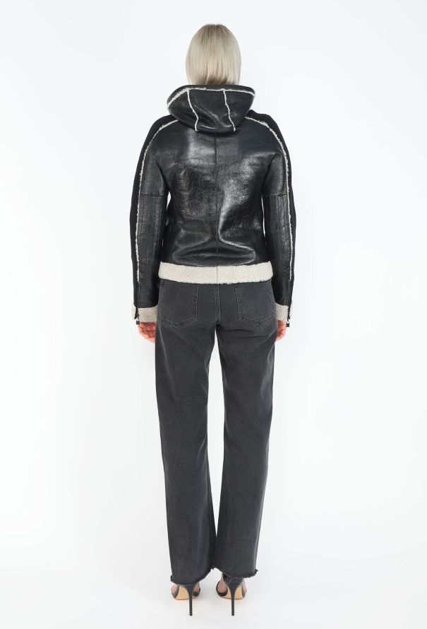 Chanel Fall 2008 'CC' Shearling Hooded Jacket - 8