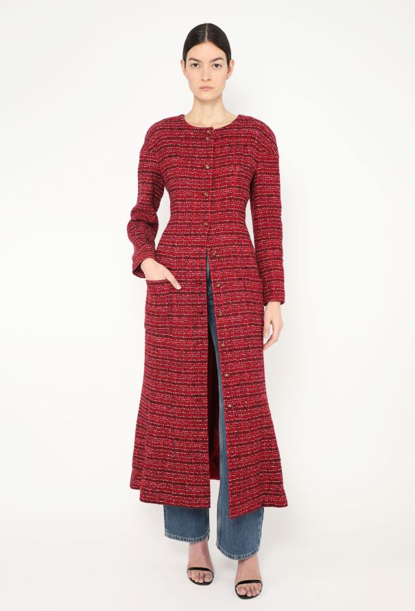 Chanel 2001 Fringe Scarf 'CC' Coat - 2 Chanel 2001 Fringe Scarf 'CC' Coat - 2