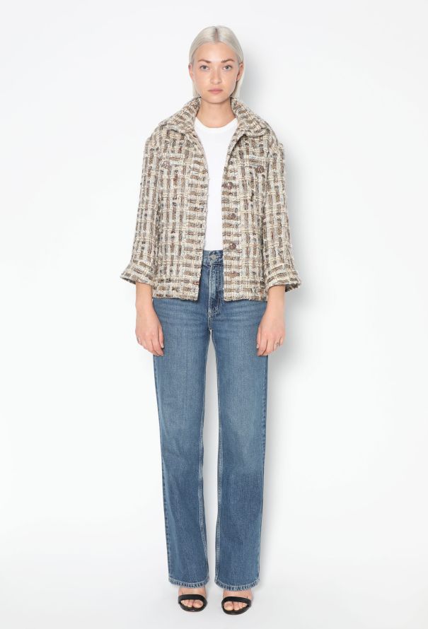 Chanel Pre-Fall 2016 Paris-Rome Tweed 'CC' Coin Jacket - 5