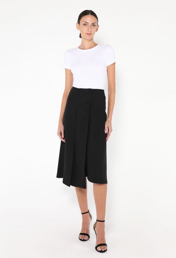 Loro Piana 2025 Alida Embellished Silk Crêpe de Chine Wrap Skirt - 1