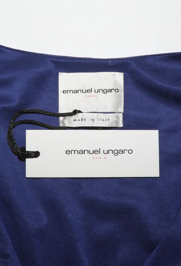 Emanuel Ungaro Jersey Pleated Grecian Gown - 5