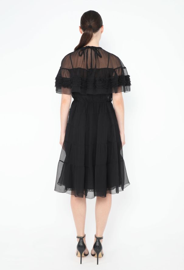 Prada 2019 Tiered Silk Dress - 4