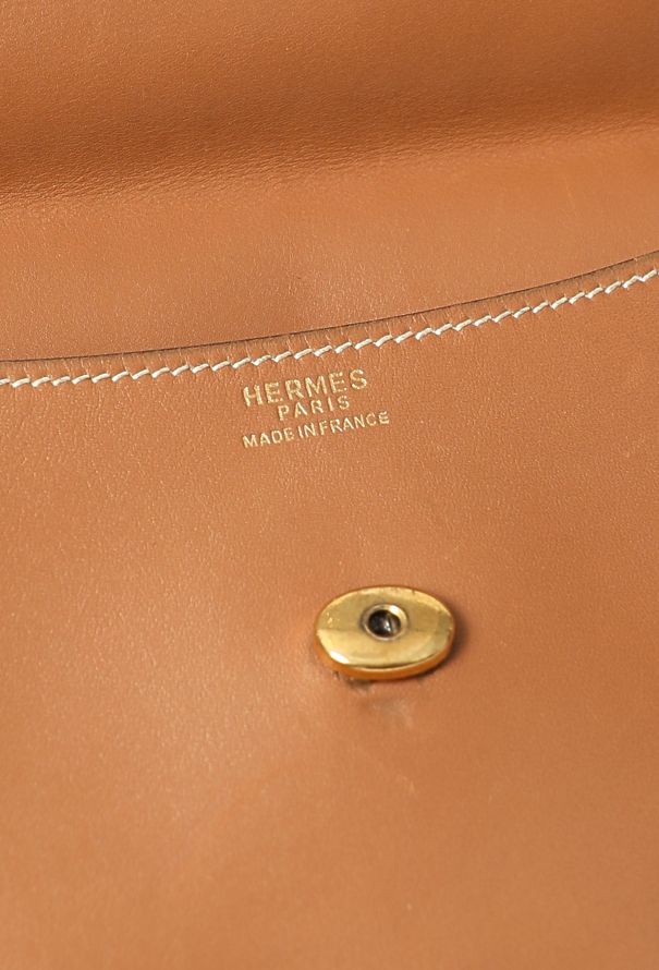 Hermès Vintage Gold Box Rio Clutch - 11