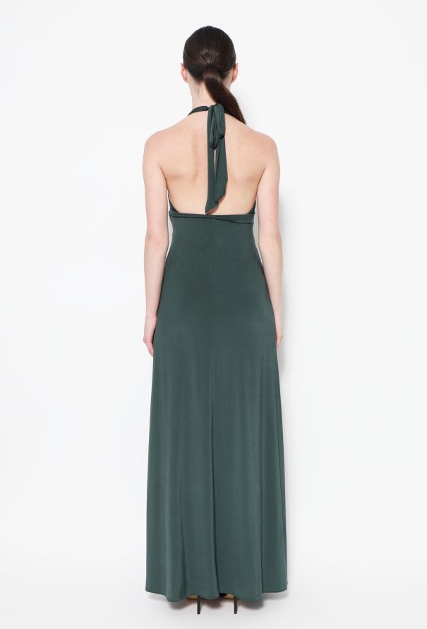 Tom Ford Open-Back Halter Gown, Authentic & Vintage