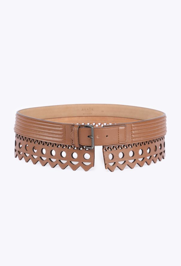 Alaïa Vienne Laser-Cut Corset Belt - 1