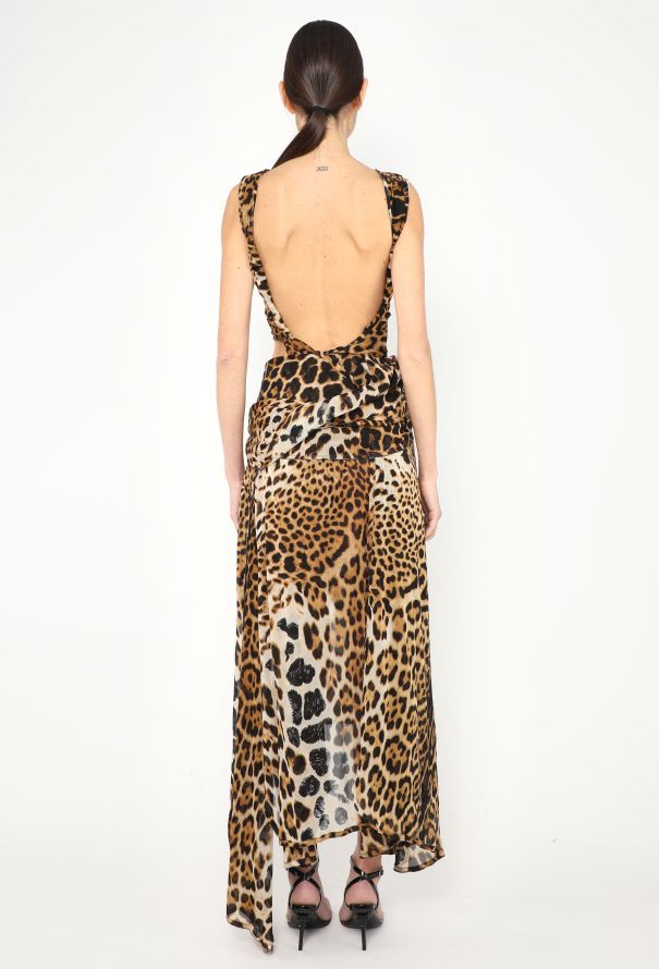 Saint Laurent TOM FORD S/S 2002 Leopard Silk Dress - 4 Saint Laurent TOM FORD S/S 2002 Leopard Silk Dress - 4