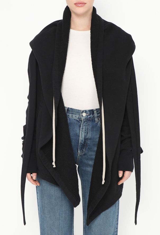 Rick Owens Drkshdw Hooded Oversized Sweater - 1