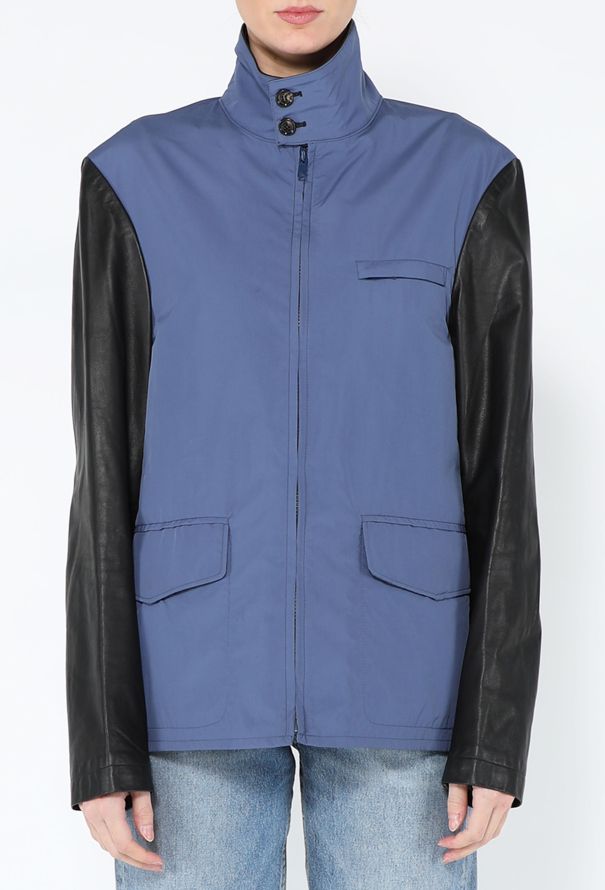 Maison Margiela 2013 Leather-Sleeve Bomber Jacket - 1