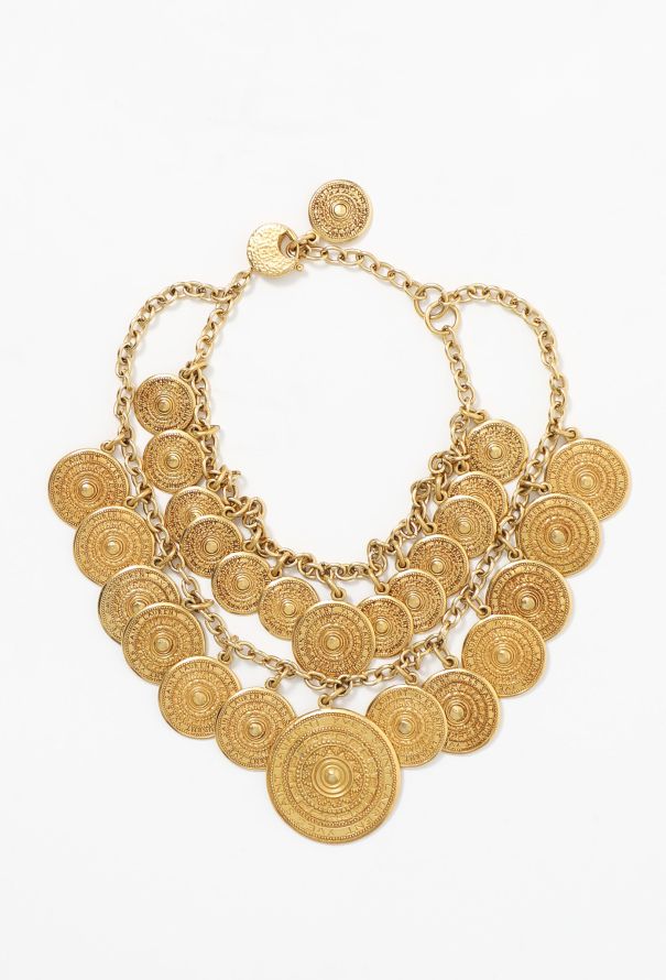 Saint Laurent Collector 1977 Layered Medallion Necklace - 1