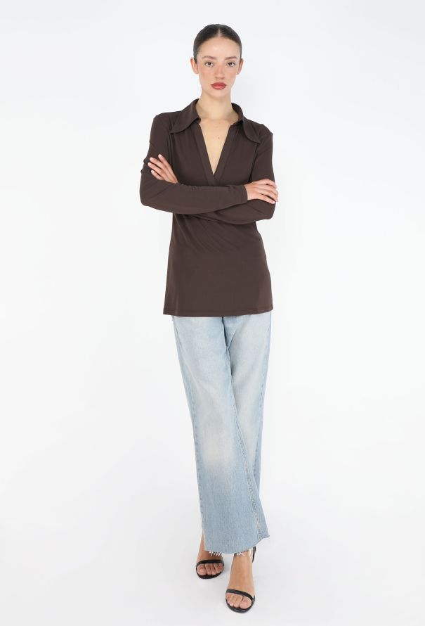 Gucci 1996 V-Neck Jersey Tunic - 3