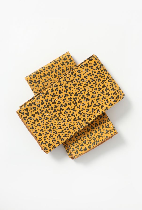 Hermès Vintage 'Les Leopards' 16-piece Placemat Set - 4 Hermès Vintage 'Les Leopards' 16-piece Placemat Set - 4
