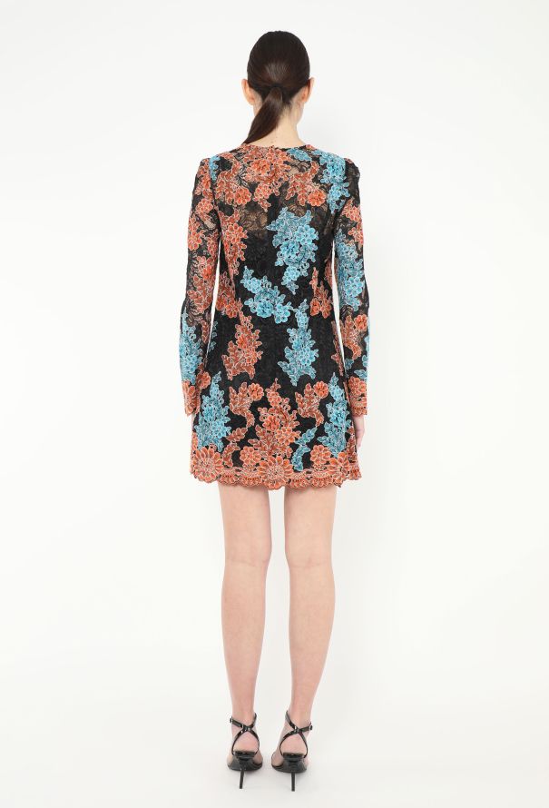 Dolce & Gabbana Floral Lace Shift Dress - 4