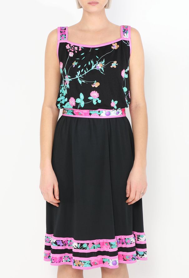 Leonard '80s Floral Belted Dress - 2 Leonard '80s Floral Belted Dress - 2