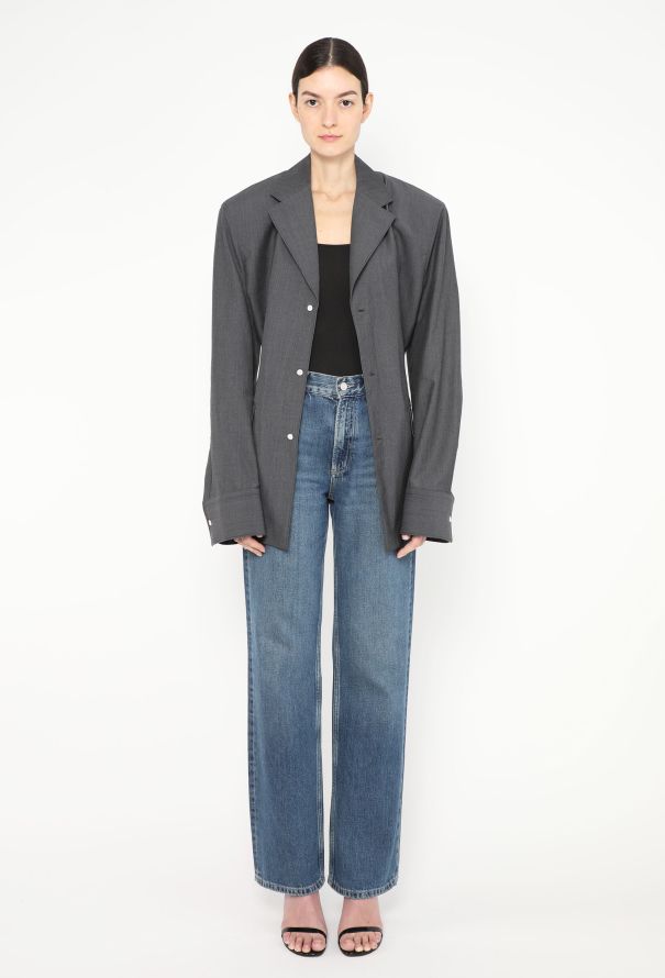 Prada S/S 2024 Padded Shoulder Blazer - 6 Prada S/S 2024 Padded Shoulder Blazer - 6