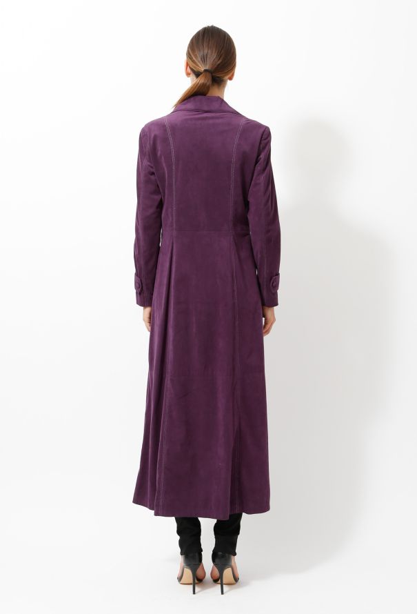 90s Anna Sui Purple Suede Coat | Authentic & Vintage | ReSEE