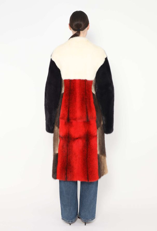 Céline F/W 2012 Colorblock Mink Fur Coat - 3 Céline F/W 2012 Colorblock Mink Fur Coat - 3